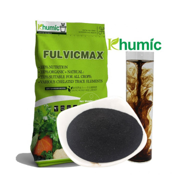 "FULVICMAX" Rooting promoter nutrient biostimulant leonardite humic acid for all crops containing Fulvic Acid water